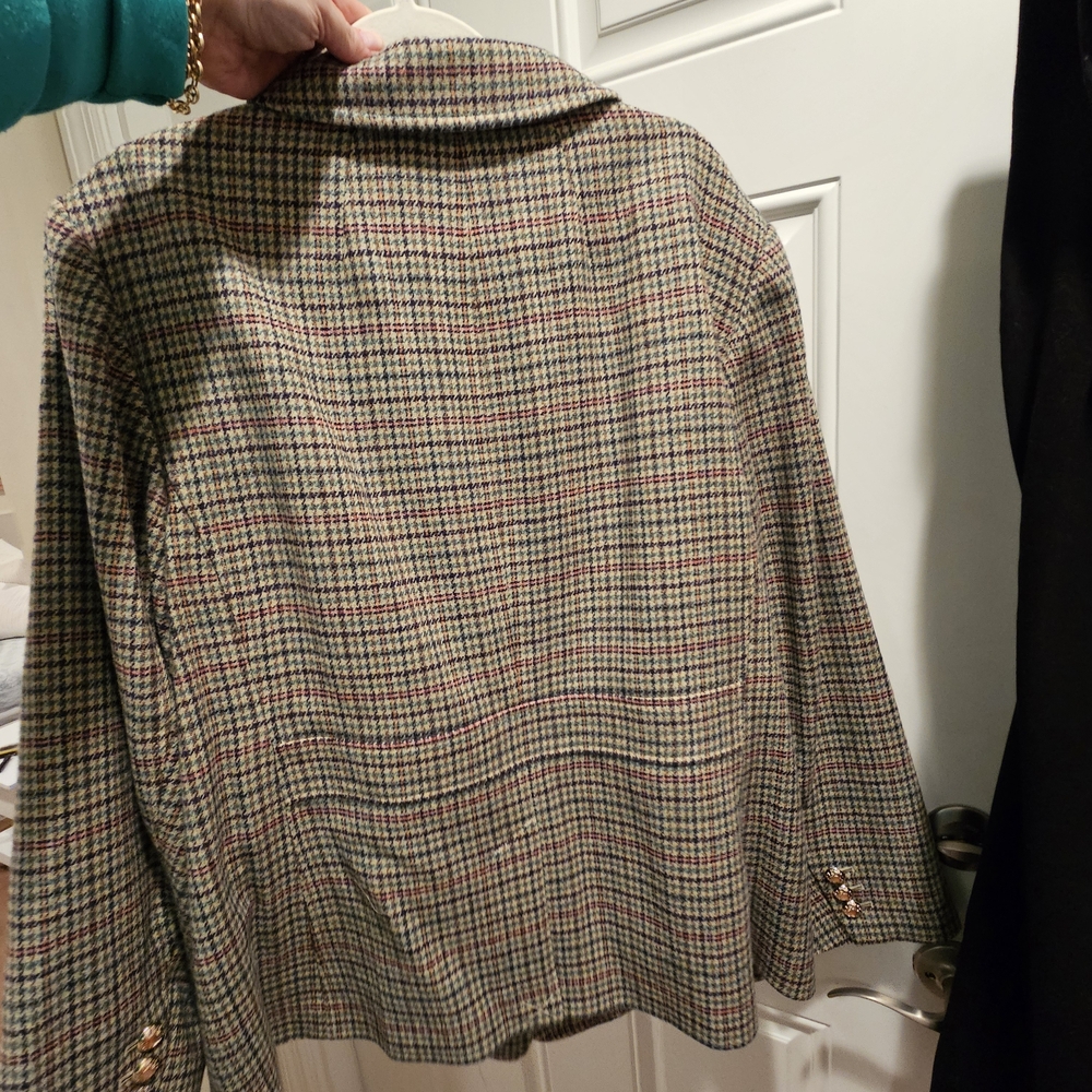 Equestrian Plaid Women's Jacket by Talbots 22W - Picture 8 of 10